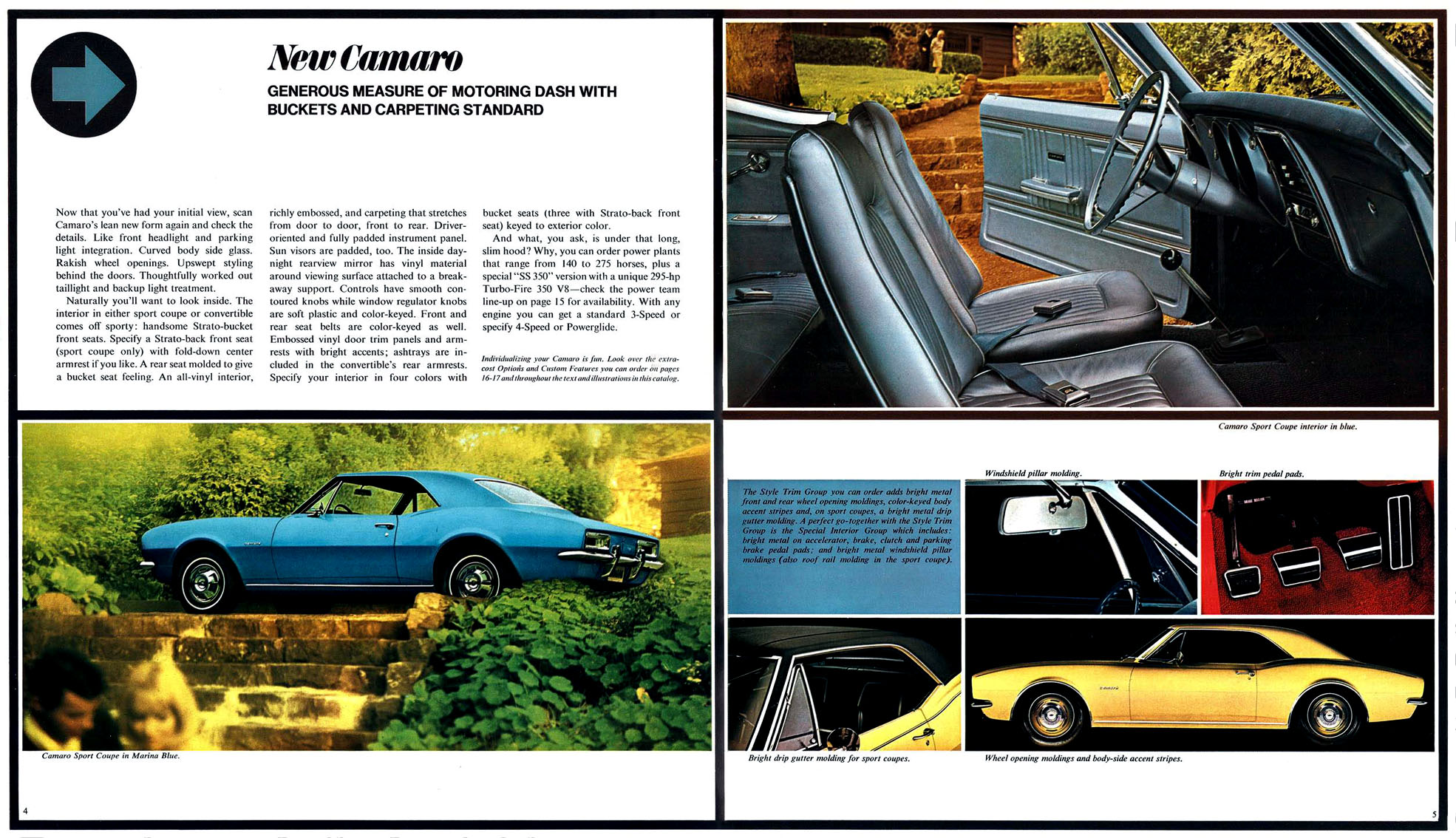 1967 Chev Camaro Brochure Page 9